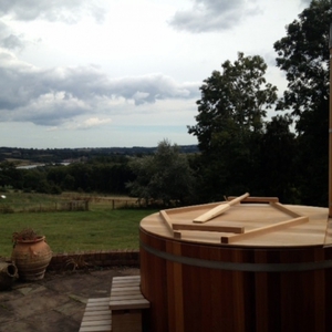 Pre-loved hot tub after being sold to a new home on the IoW, September 2013